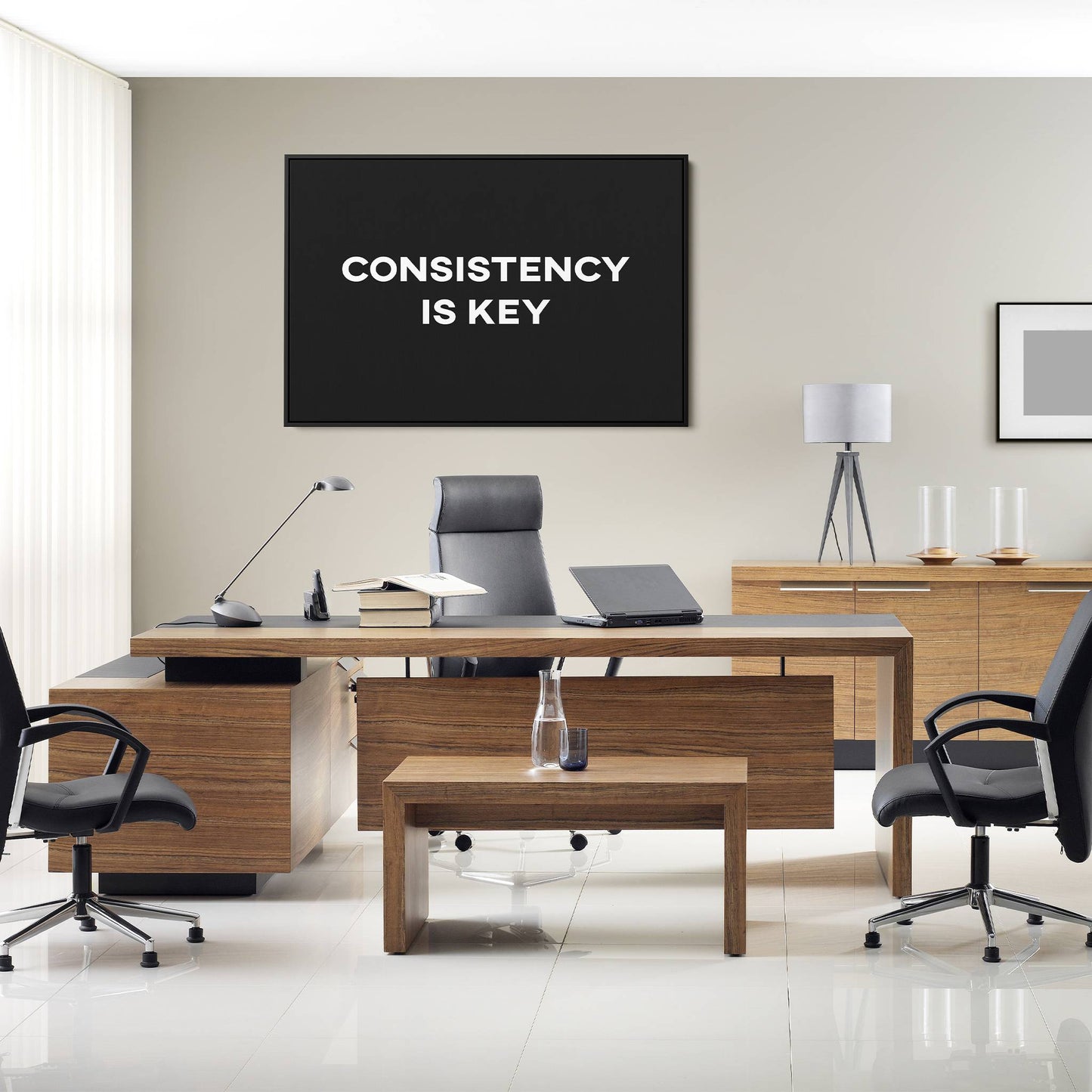 Consistency is Key home office inspiration