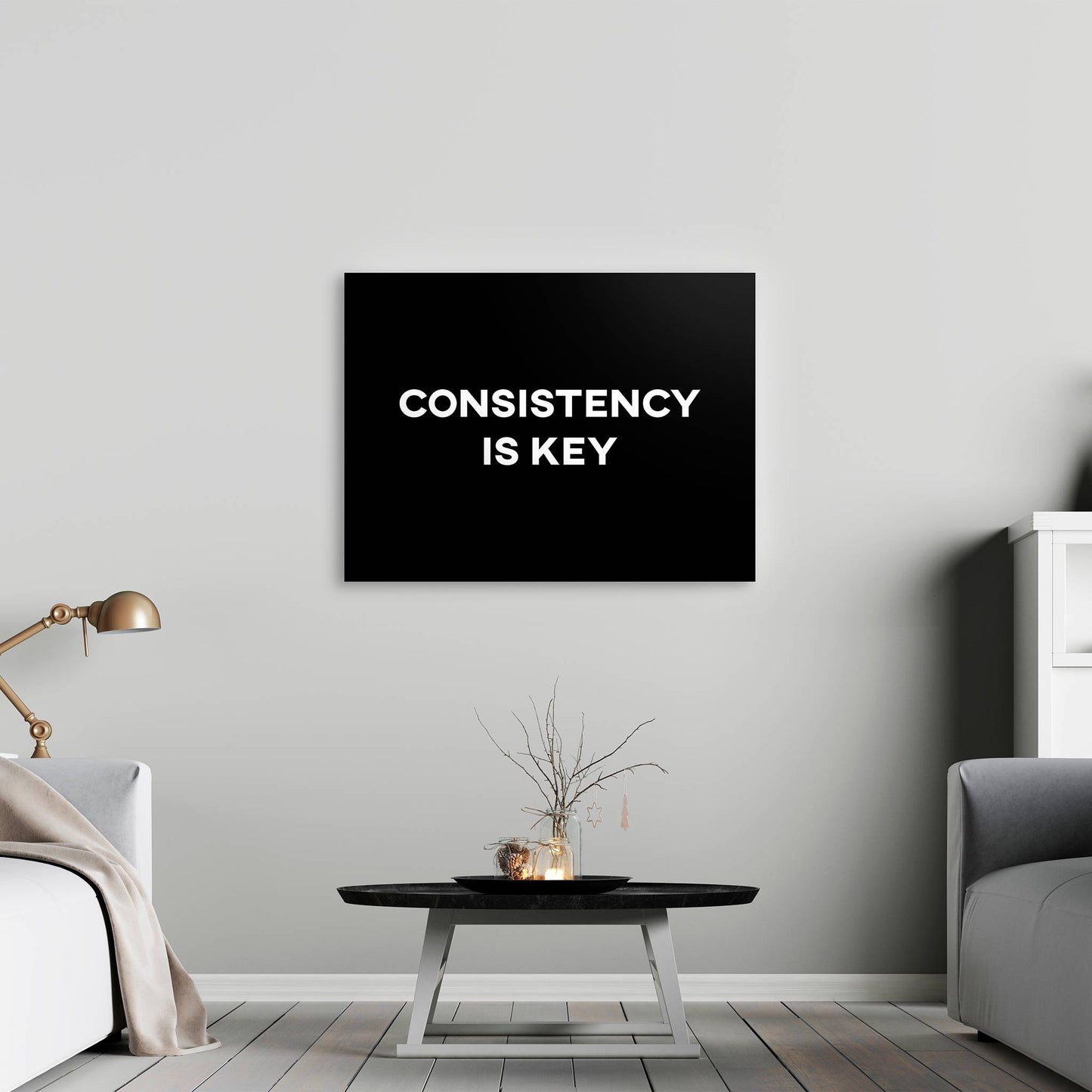 Consistency is Key living room demo