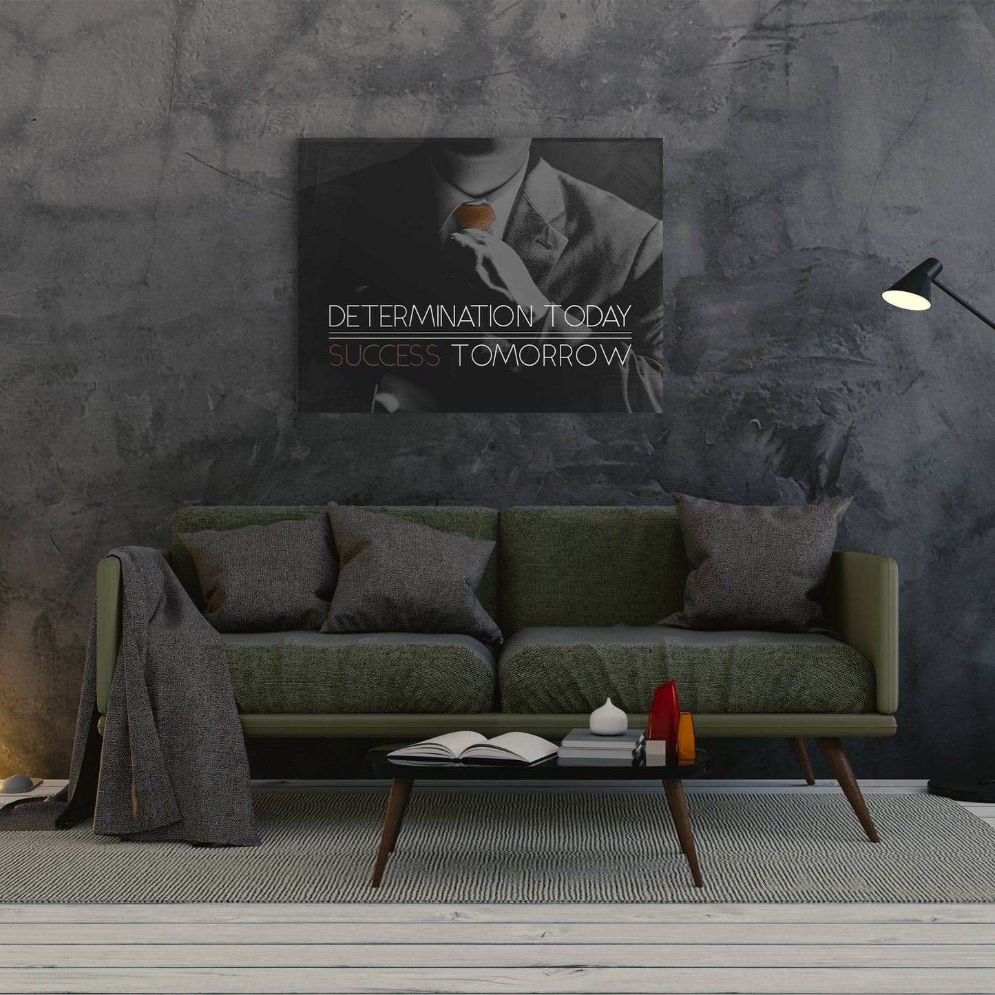 Determination Today living room mockup