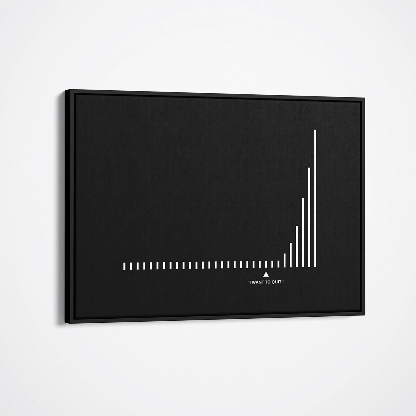 Don't Quit framed wall art mockup
