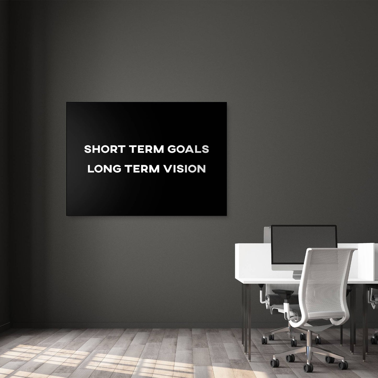 Short Term Goals wall mockup demo