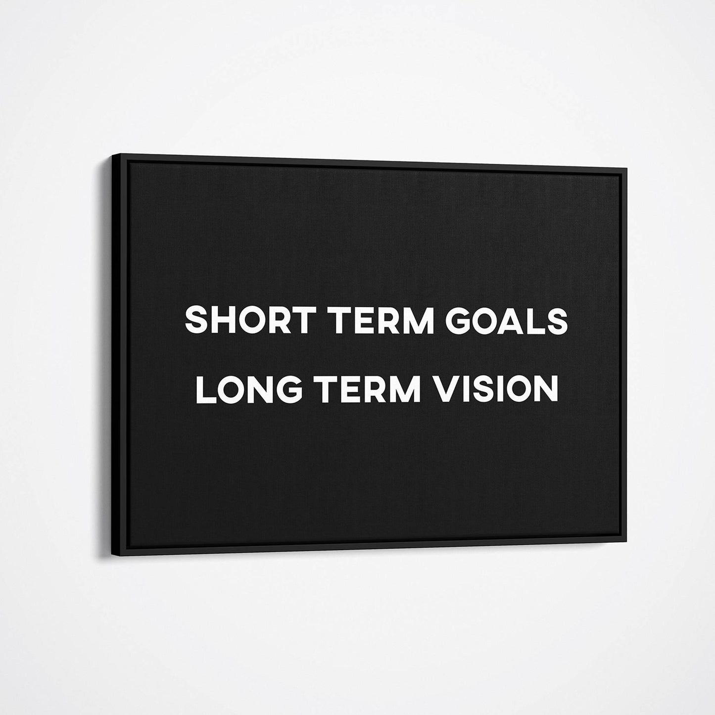 Short Term Goals plain wall art