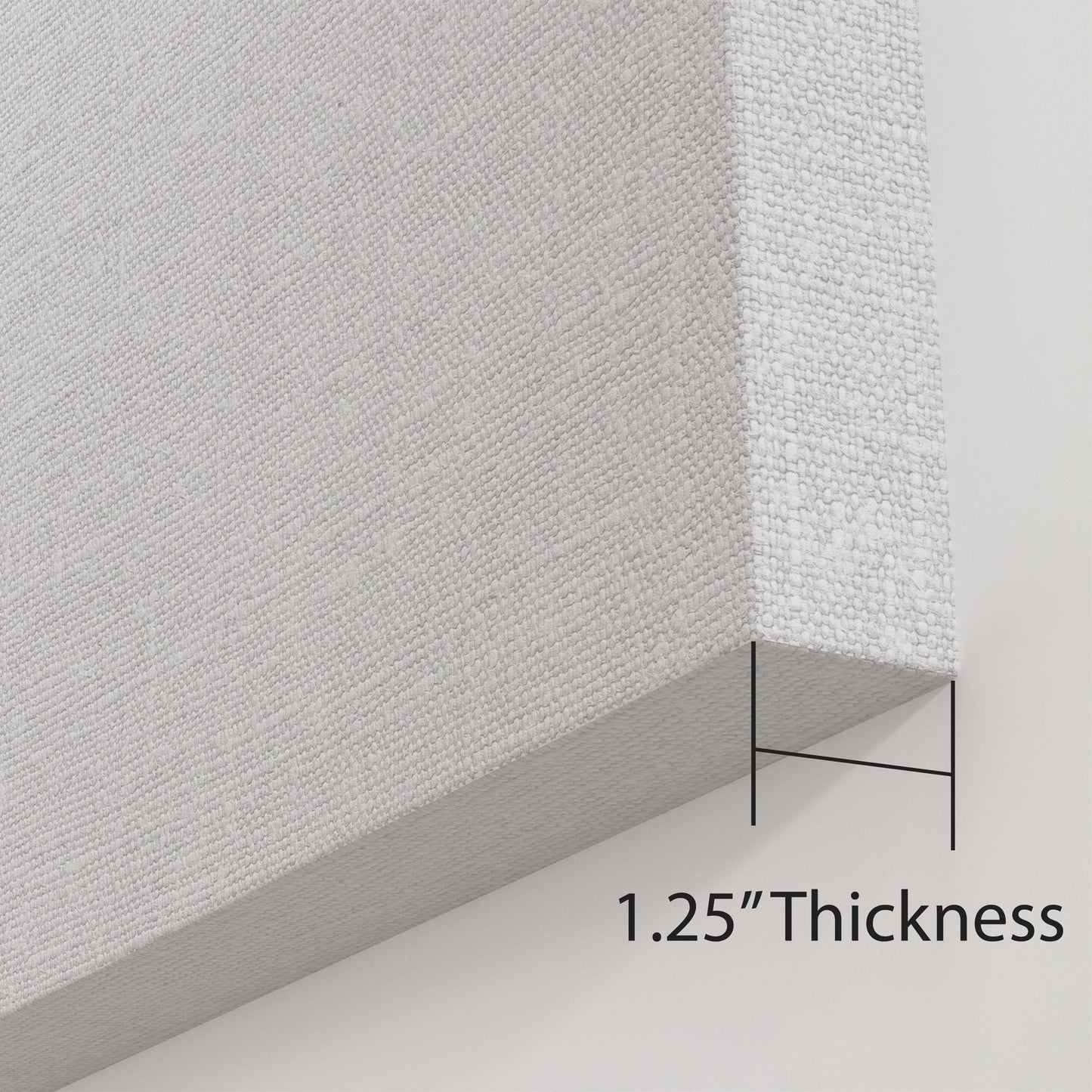 Canvas wall art thickness mockup