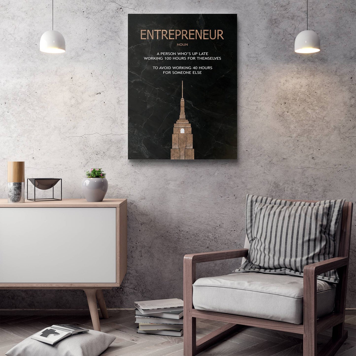 Being an Entrepreneur living room mockup