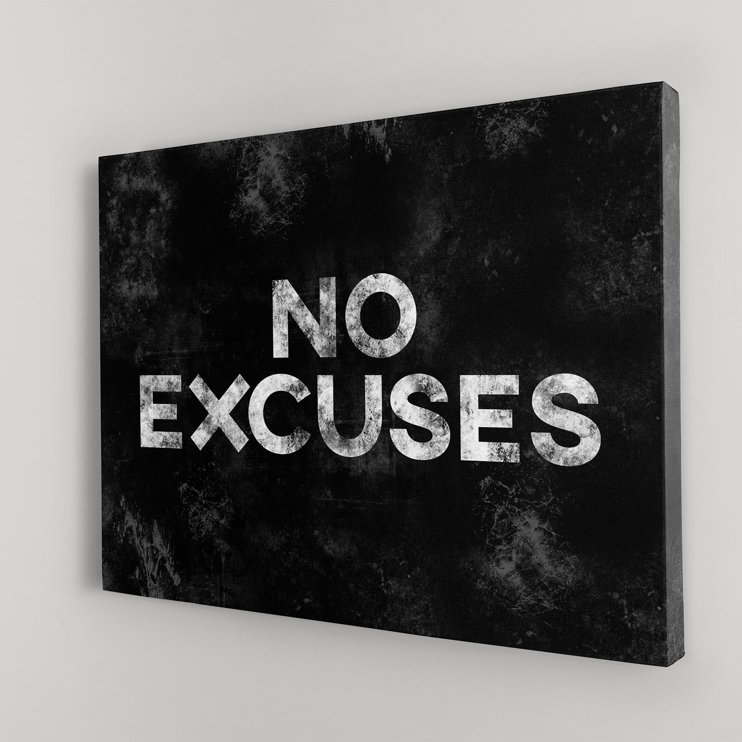 No Excuses plain art mockup