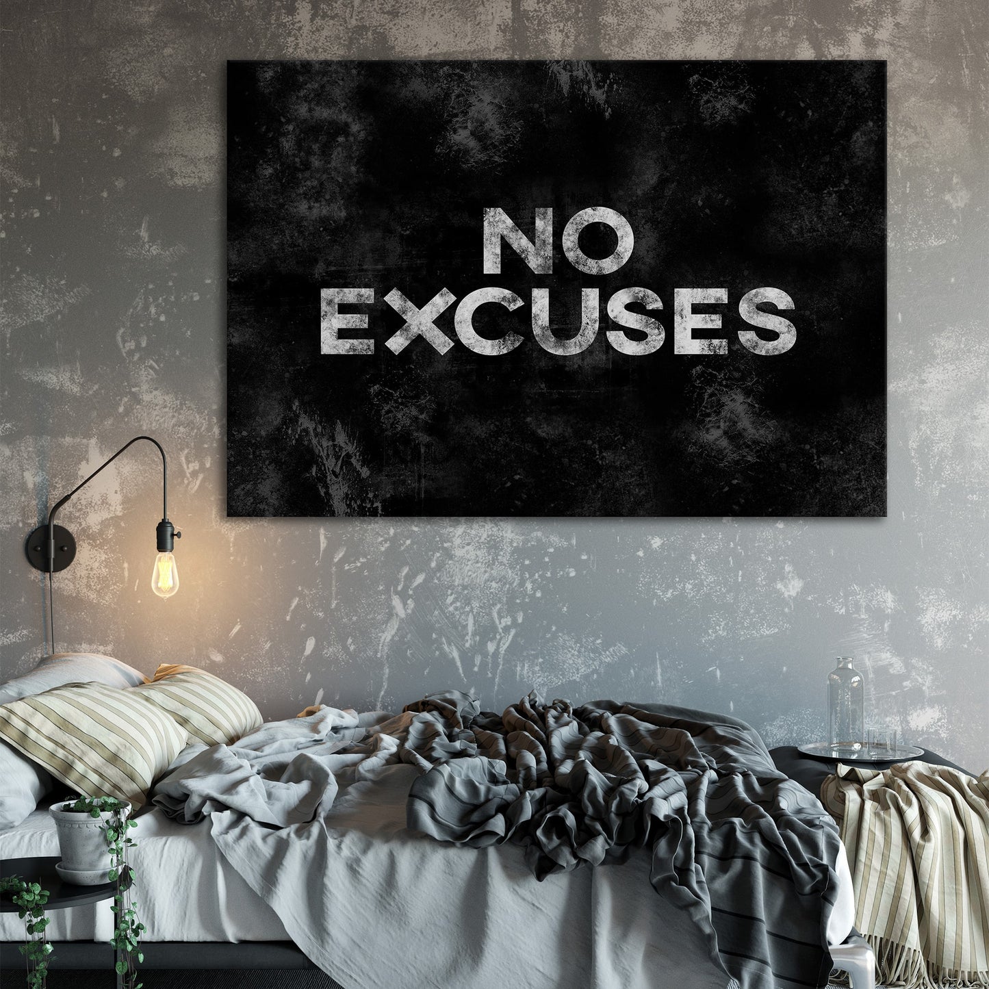 No Excuses bedroom decor inspiration