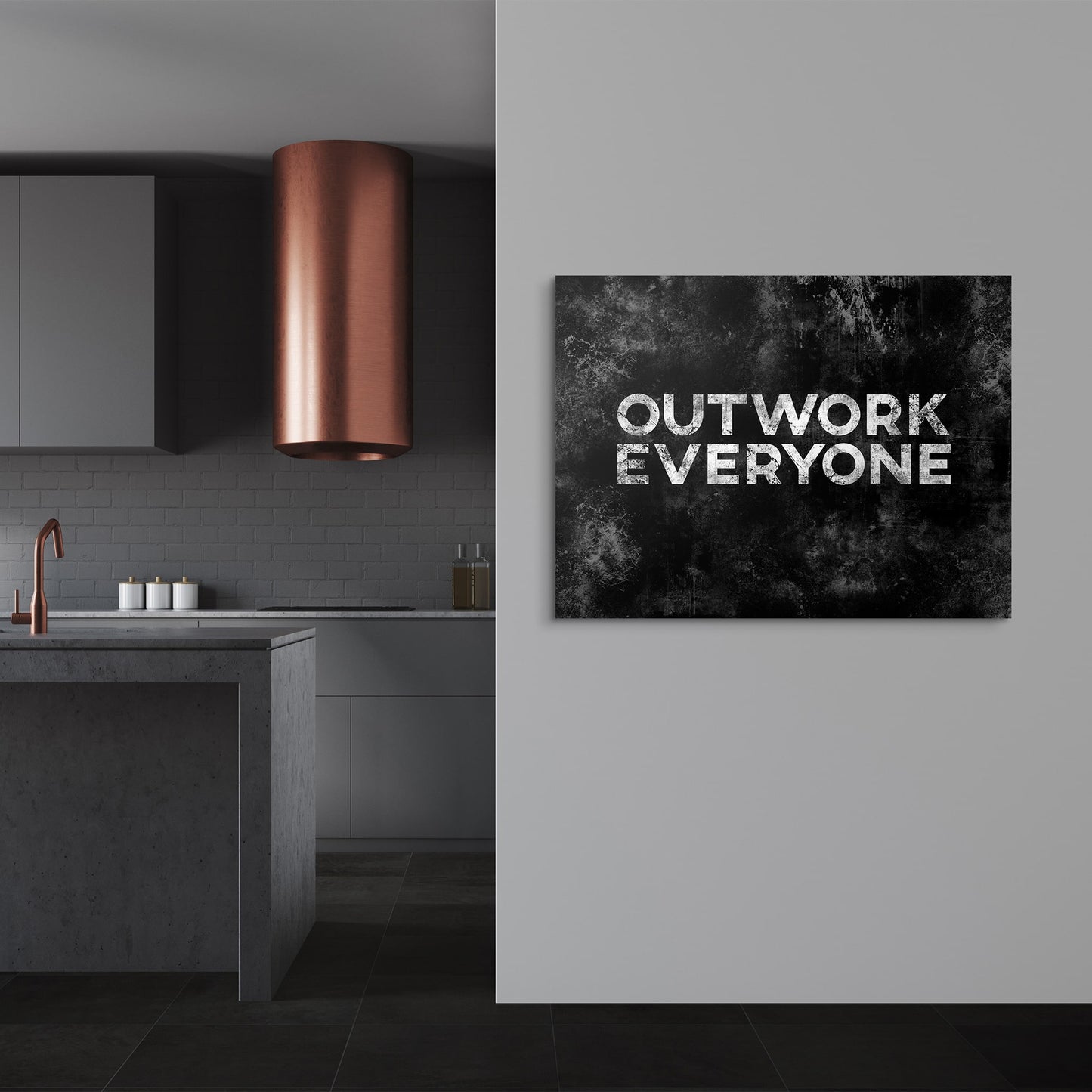 Outwork Everyone kitchen wall art demo