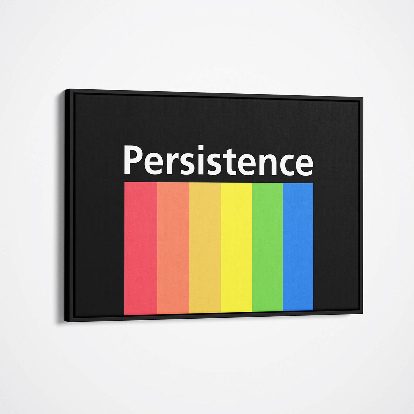 Persistence canvas wall art framed mockup
