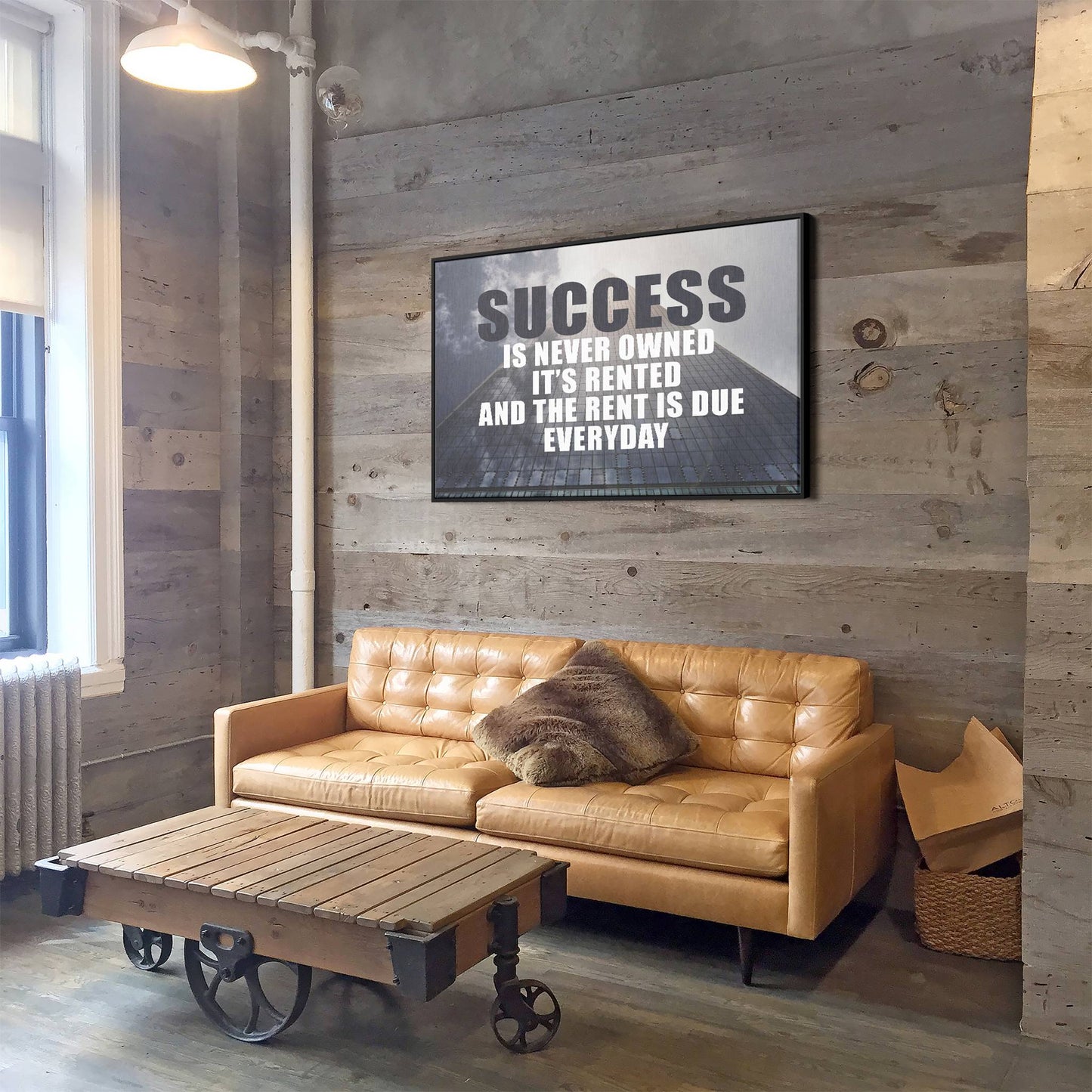 Success is Rented living room mockup