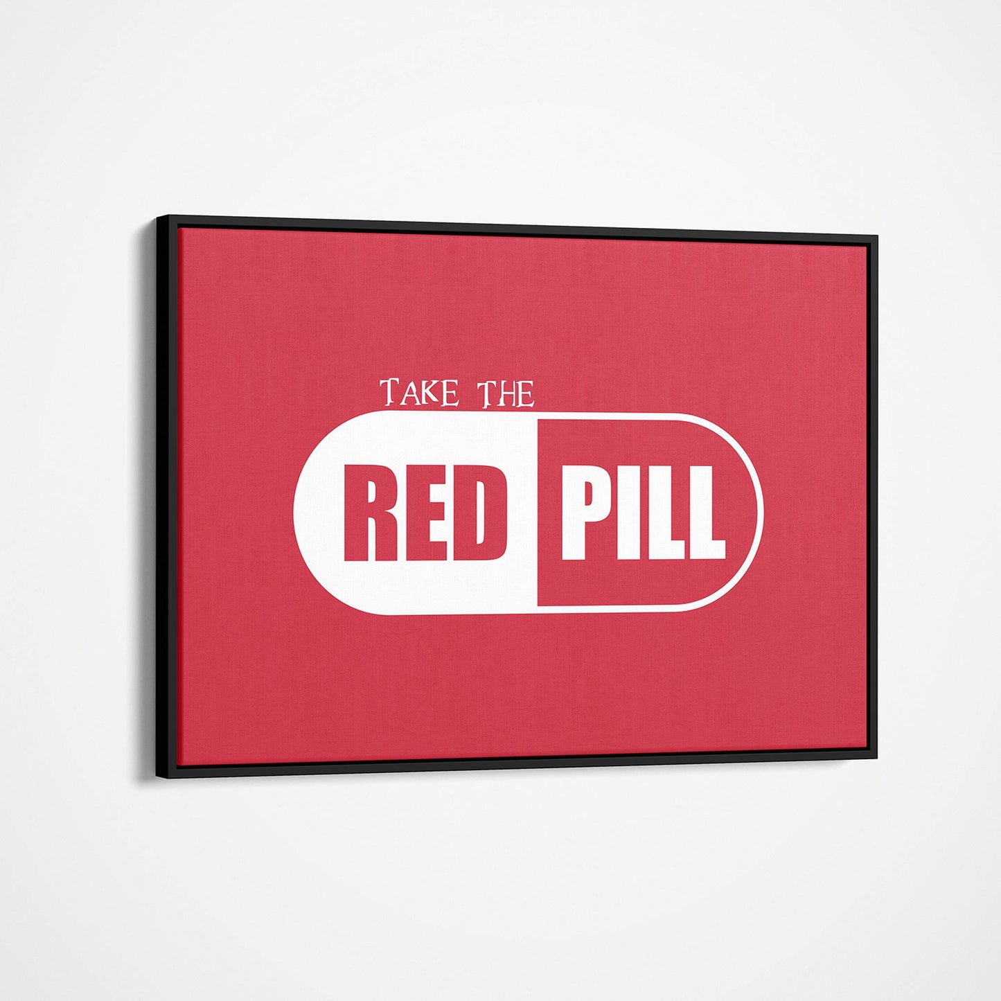 Take the Red Pill wall art canvas