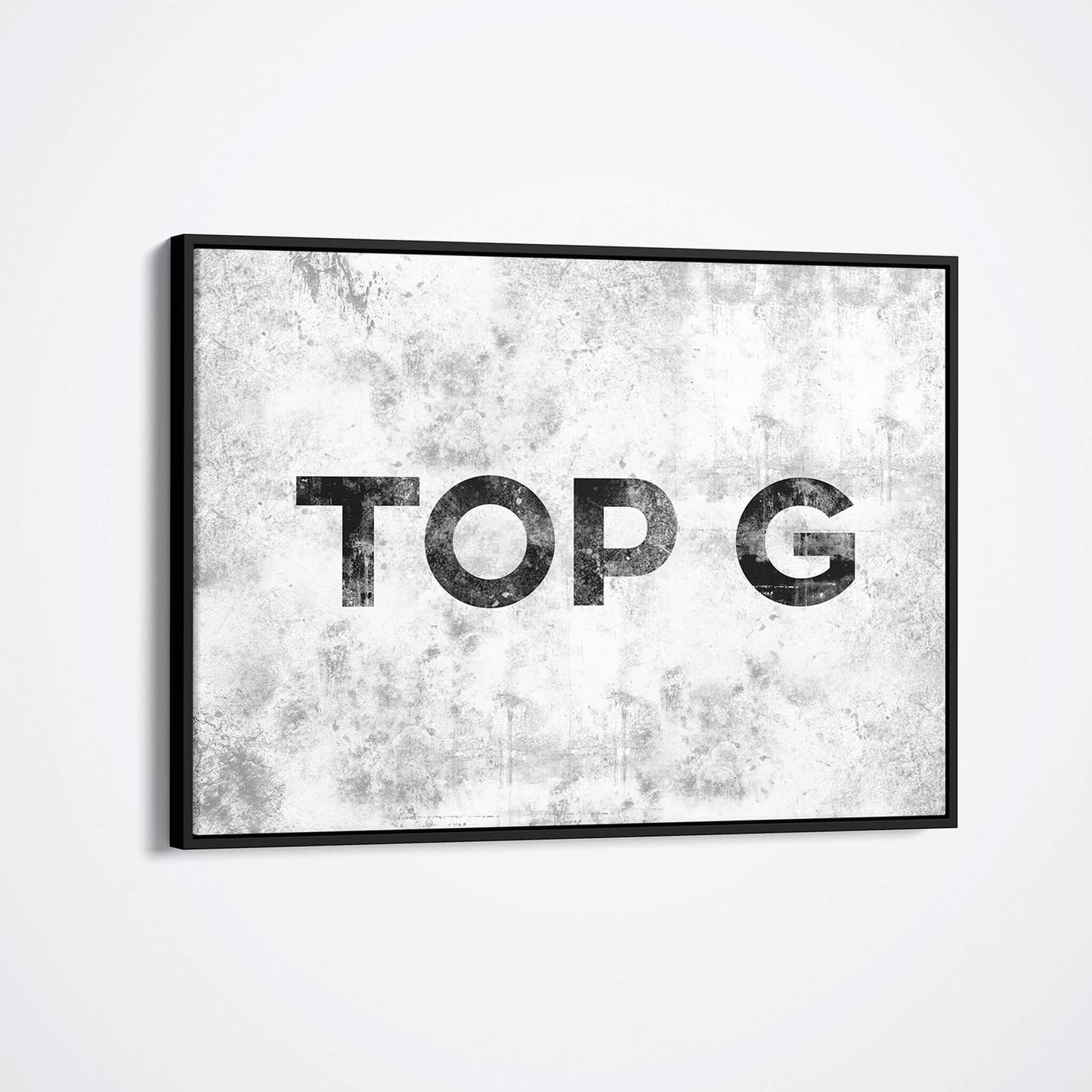 Top G framed art mockup