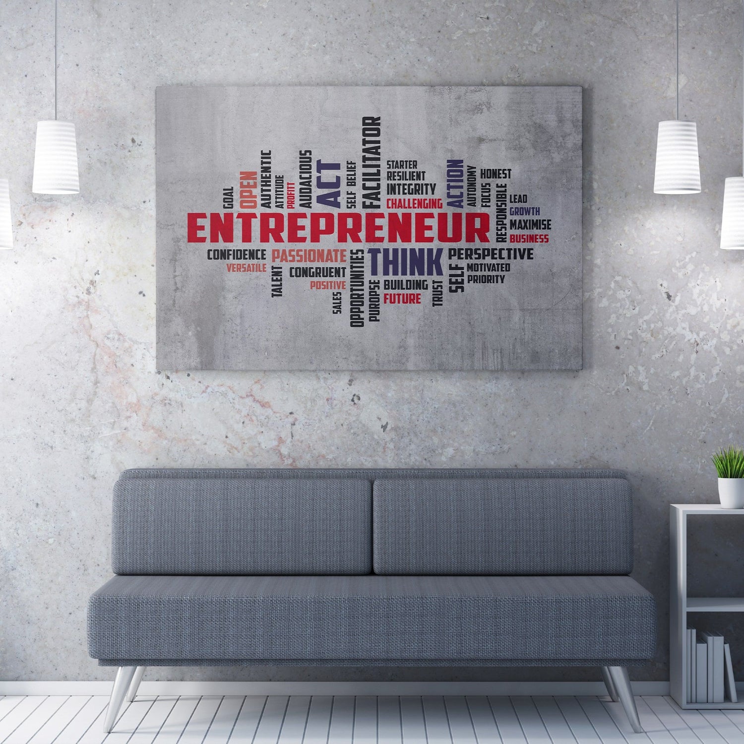 canvas entrepreneur wall art