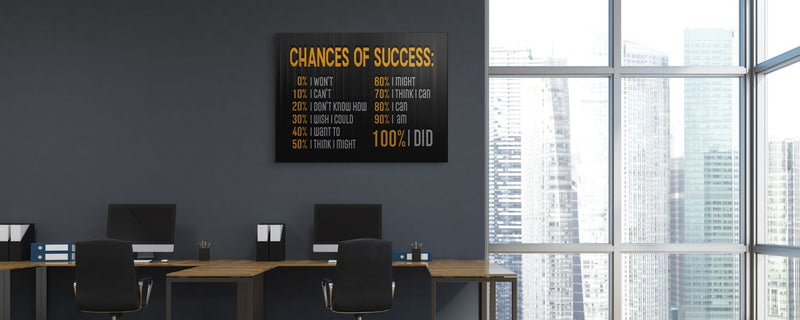 motivational canvas wall art - office collection