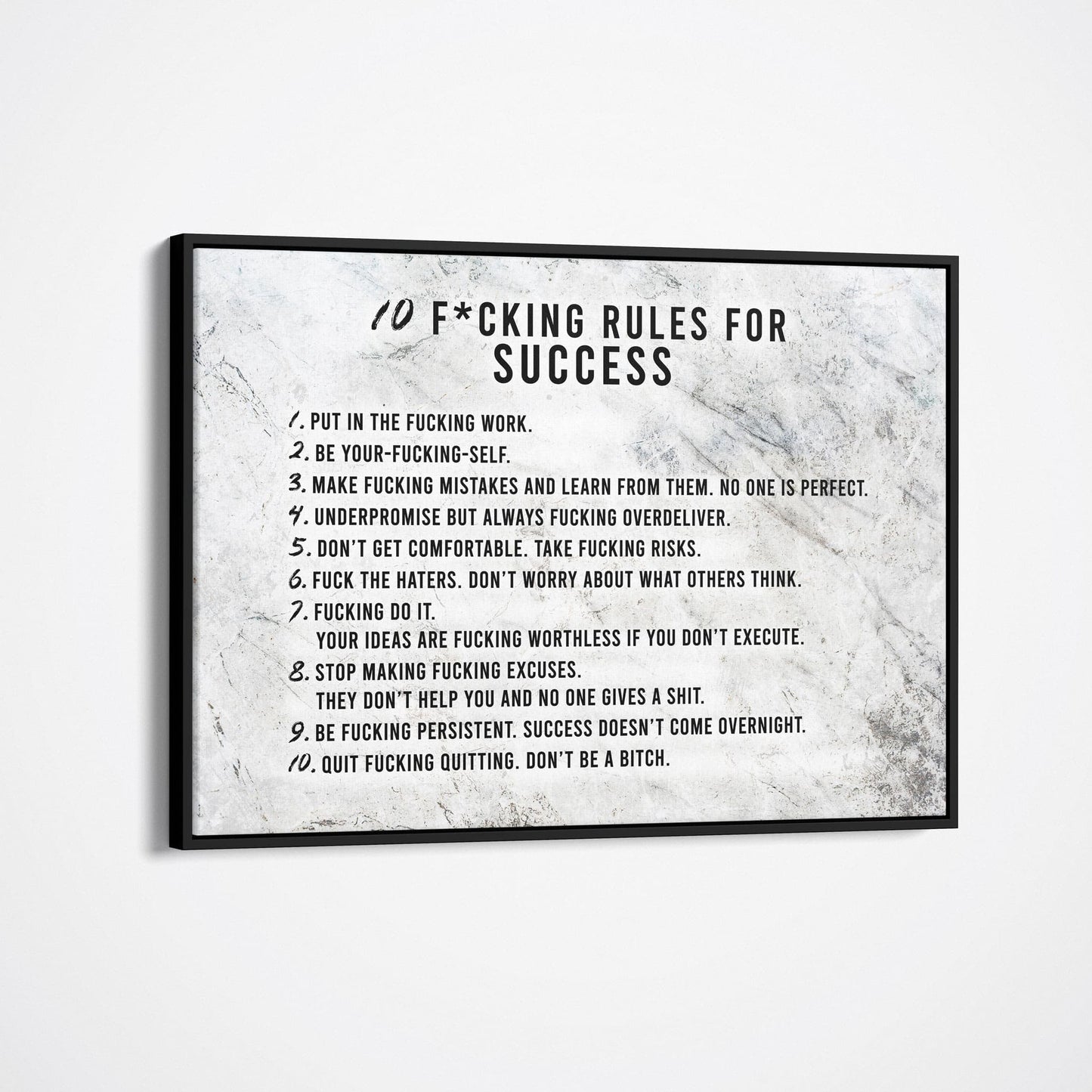 10 F*cking Rules For Success-BOSS Art Culture