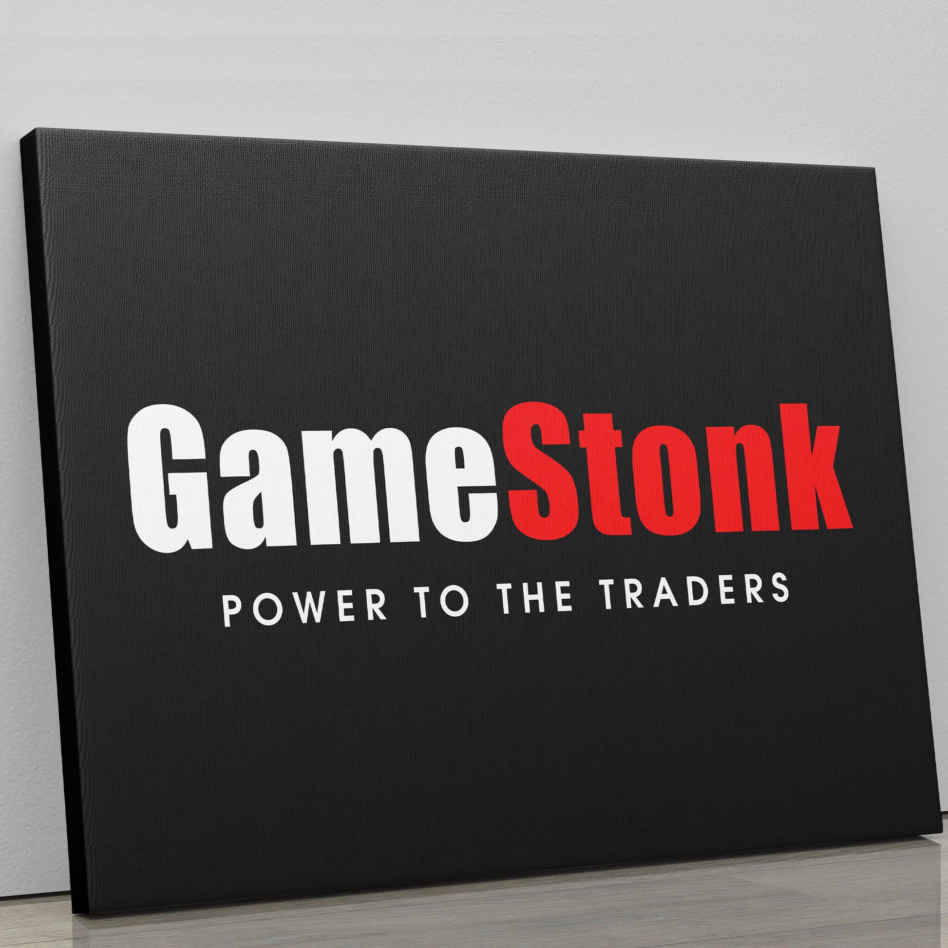 Gamestonk - Power to the Traders (Black)-BOSS Art Culture