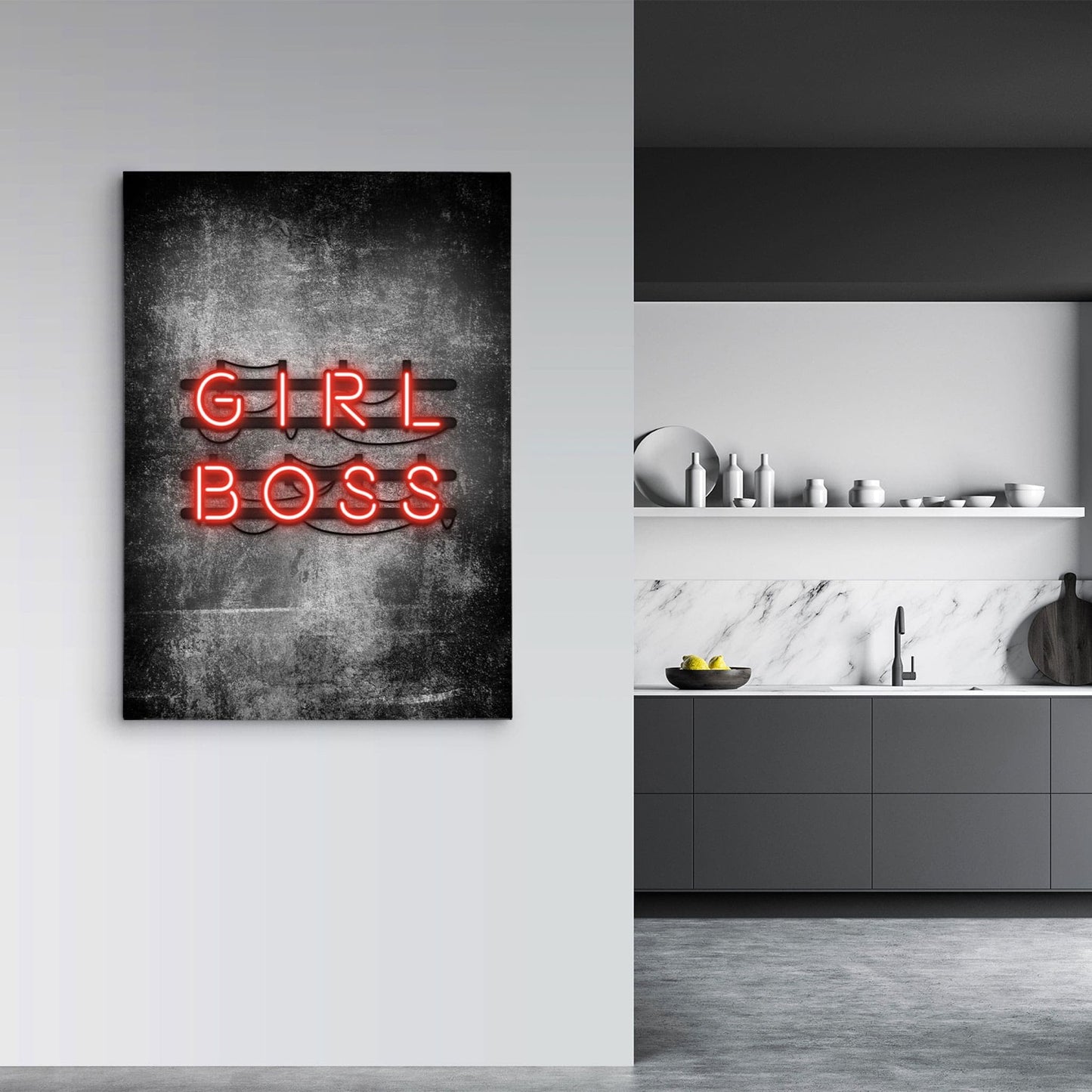 Girl Boss Neon Sign-BOSS Art Culture