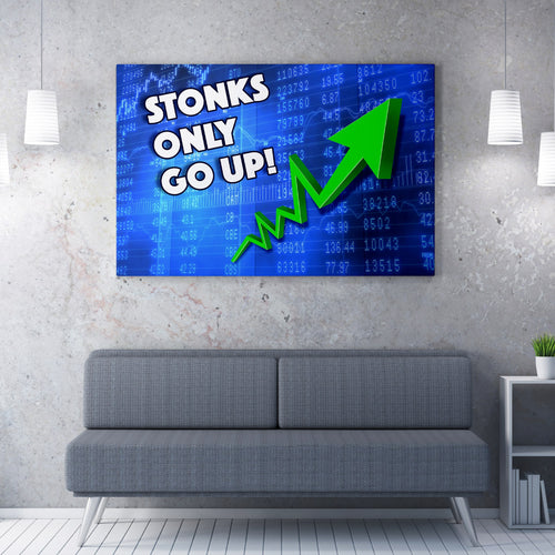 Stonks Only Go Up-BOSS Art Culture