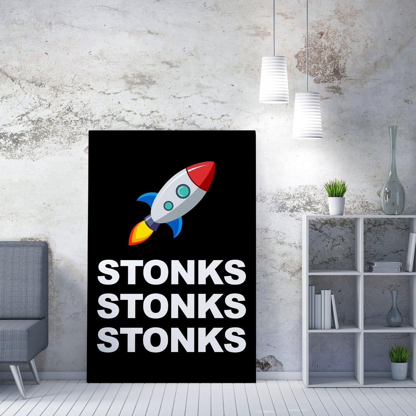 Stonks Stonks Stonks-BOSS Art Culture