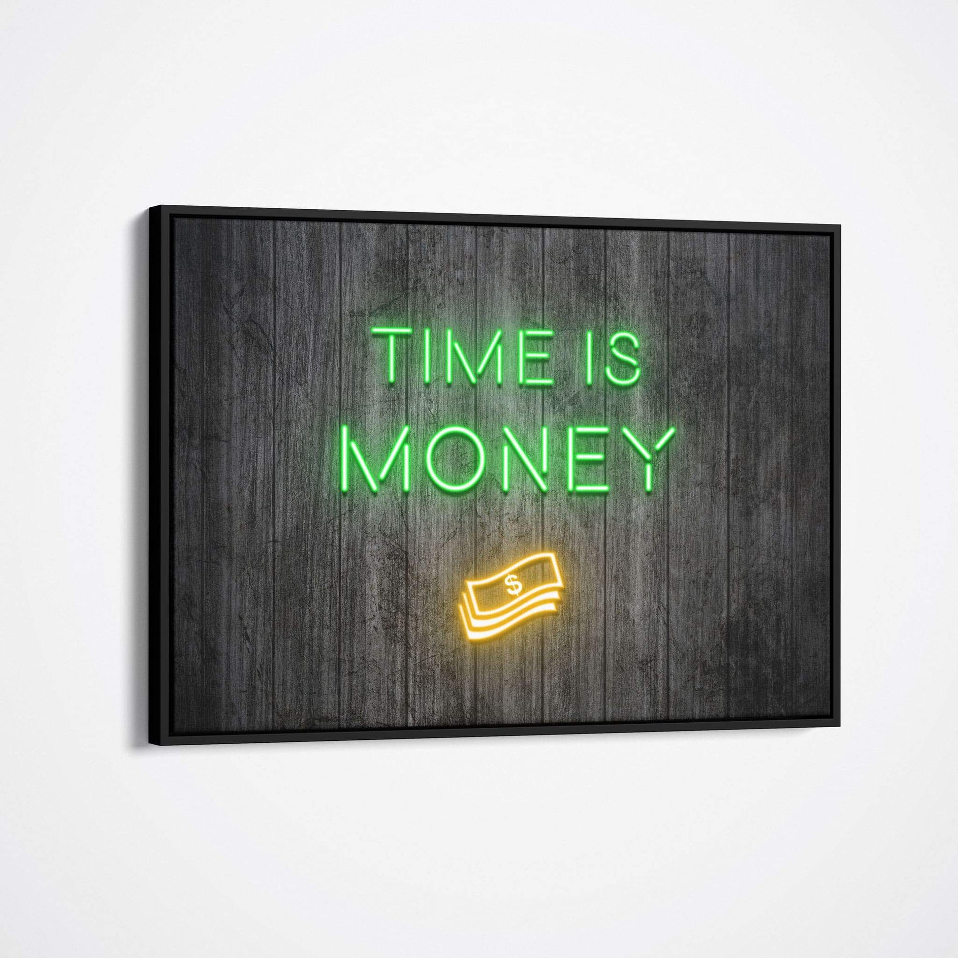 Neon Time Is Money-BOSS Art Culture