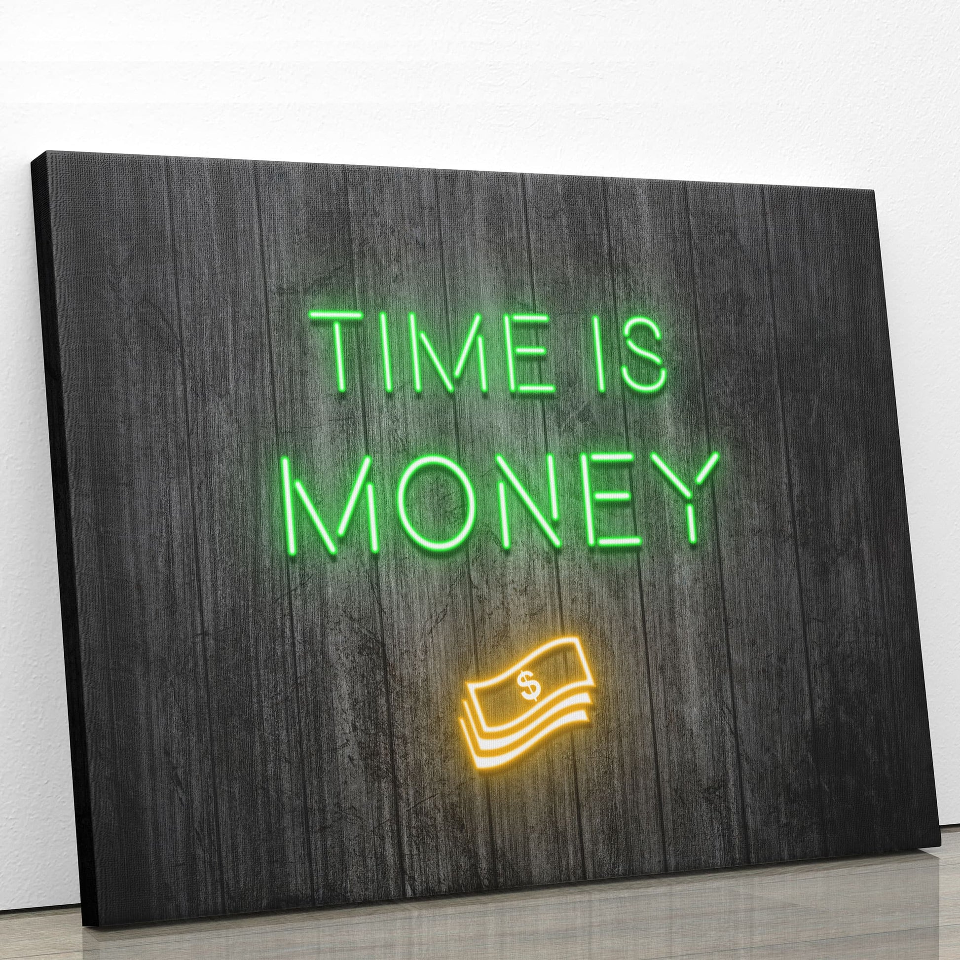 Neon Time Is Money-BOSS Art Culture